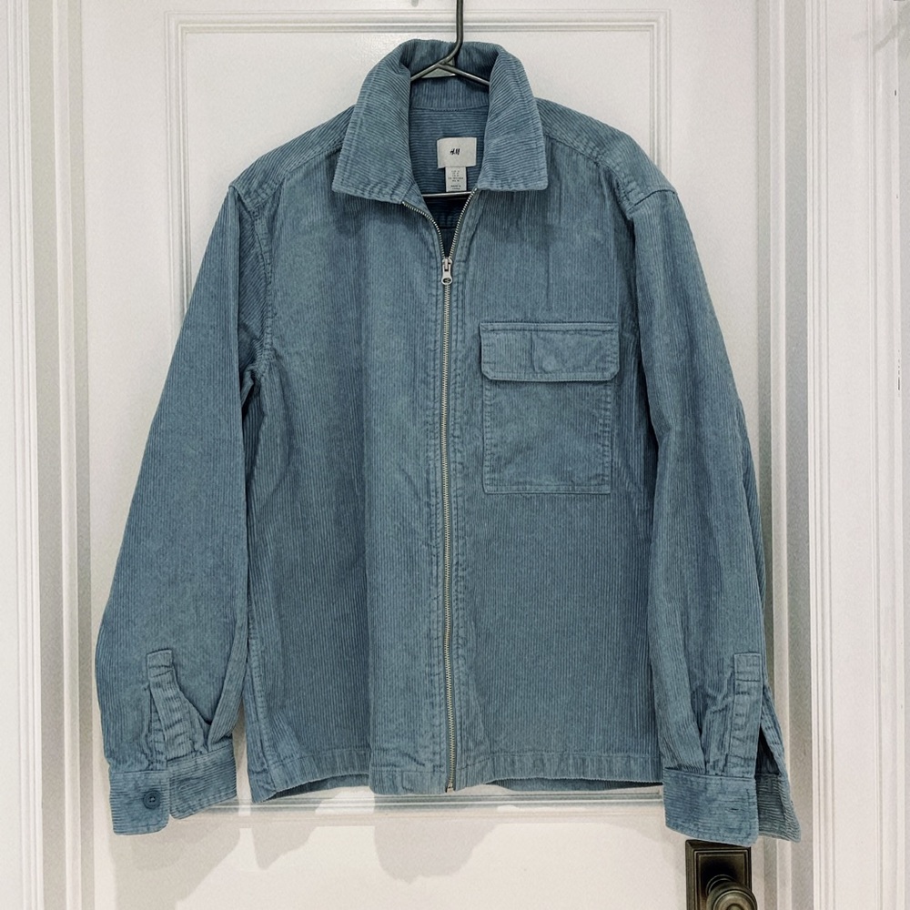 Clearance 💯H&M Corduroy Jacket, Front zipper